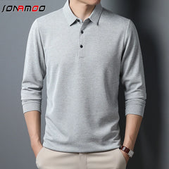 Men's Business Casual Polo Long Sleeve