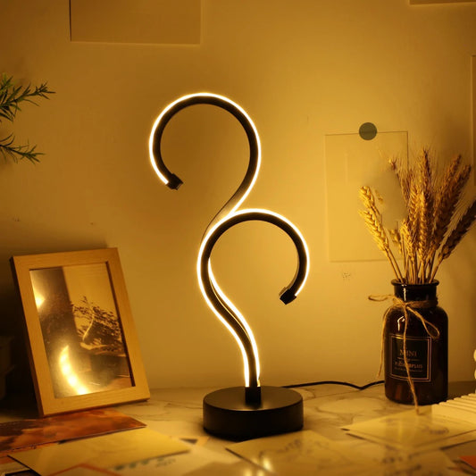 1PC Creative Double Question Mark Desk Lamp