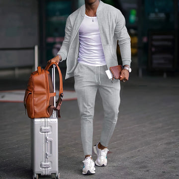 men's casual travel baseball clothing